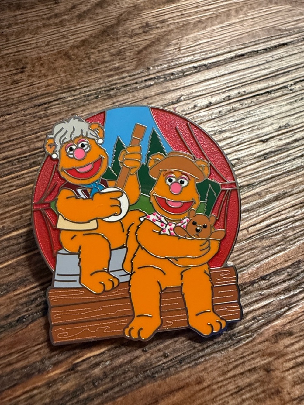 Muppets Park Day Fozzie Country Bears Pin